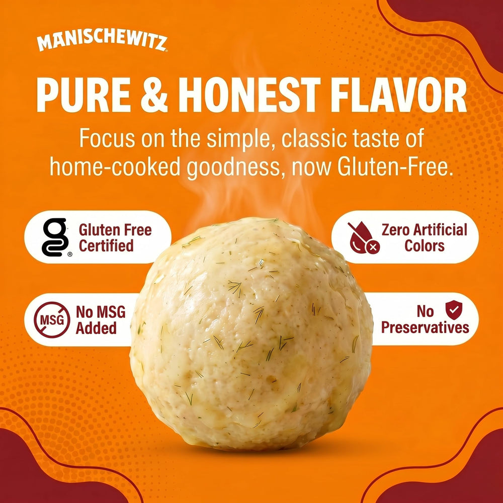 Manischewitz served bowl with garnish showing flavorful serving suggestion