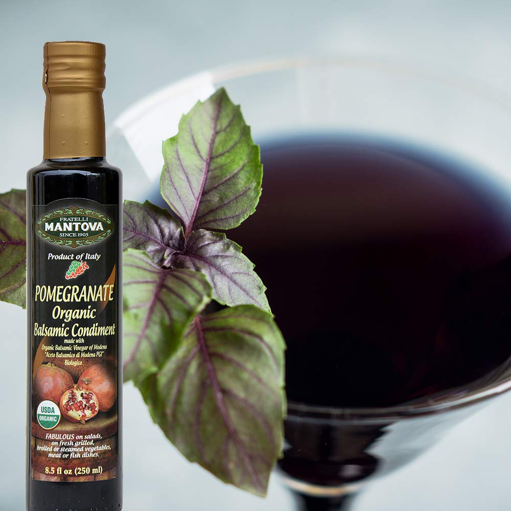 Mantova raspberry bottle beside ice cream for a fruity finish