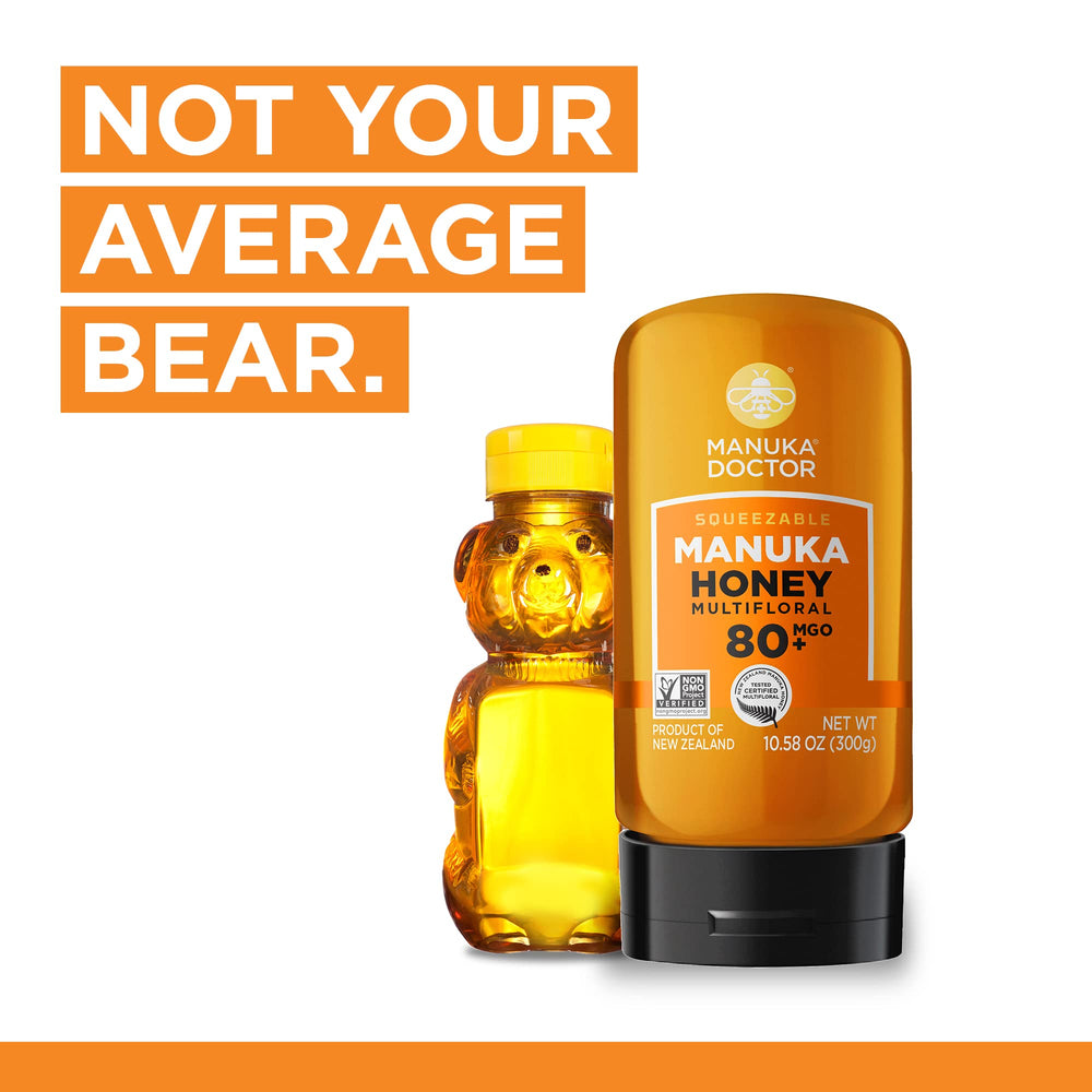 Manuka Doctor honey drizzling on toast demonstrating rich flavor