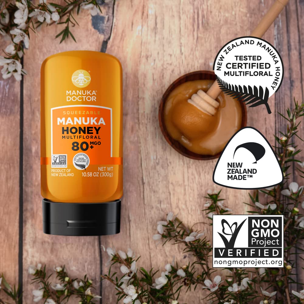 Manuka Doctor label close-up showing certification and origin details