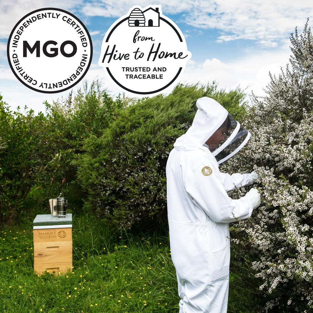 Manuka Doctor honey stirred into tea for soothing daily use