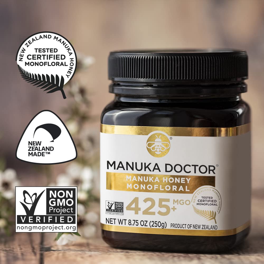 Manuka Doctor honey stirred into tea, showing effortless mixing and warm beverage enhancement