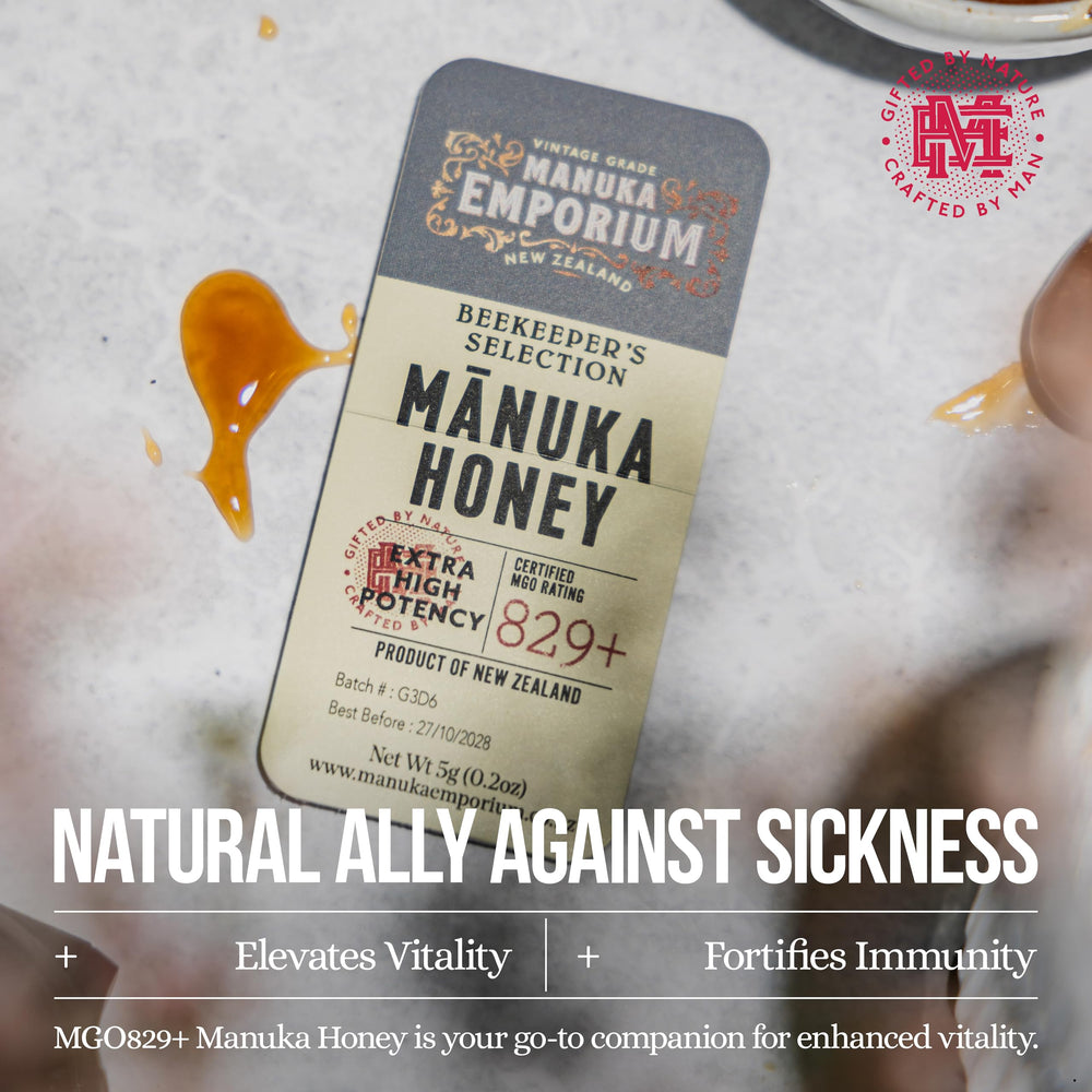 Manuka Emporium styled kitchen breakfast setup demonstrating gourmet pairing and daily ritual