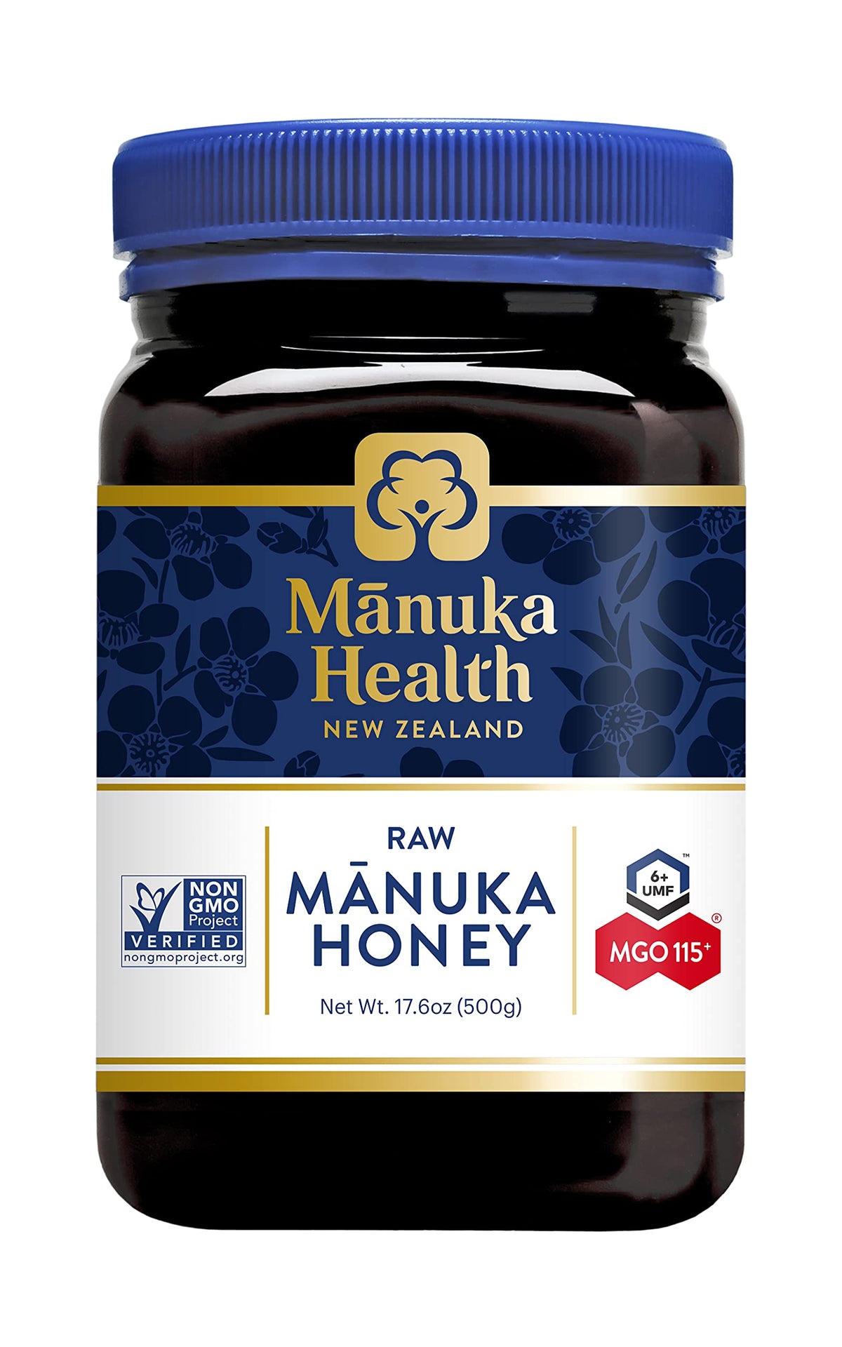 Manuka Health jar front 500g showing label and approachable size