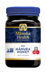 Manuka Health jar front 500g showing label and approachable size