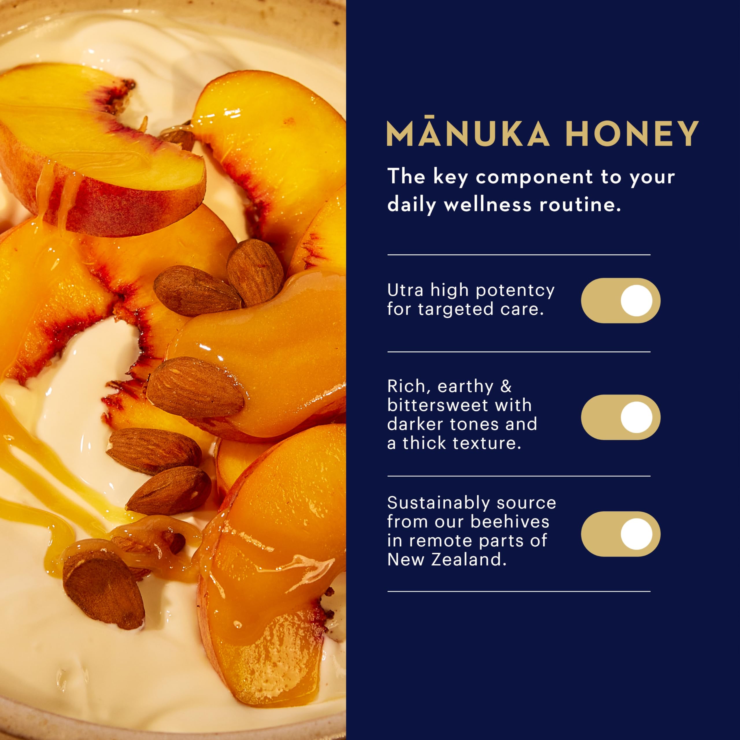 Manuka Health jar lid with QR code highlighting traceability and origin benefit