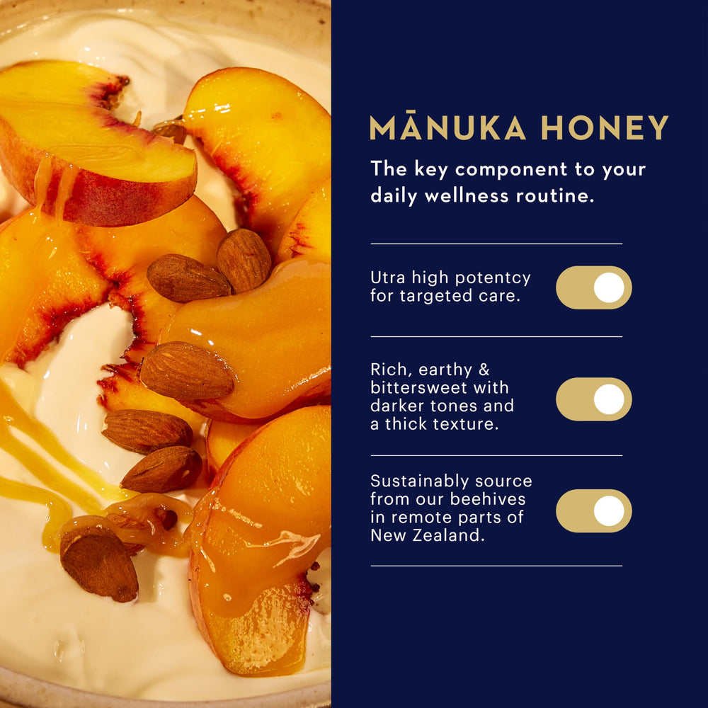 Manuka Health jar lid with QR code highlighting traceability and origin benefit