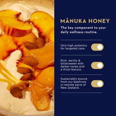 Manuka Health jar lid with QR code highlighting traceability and origin benefit