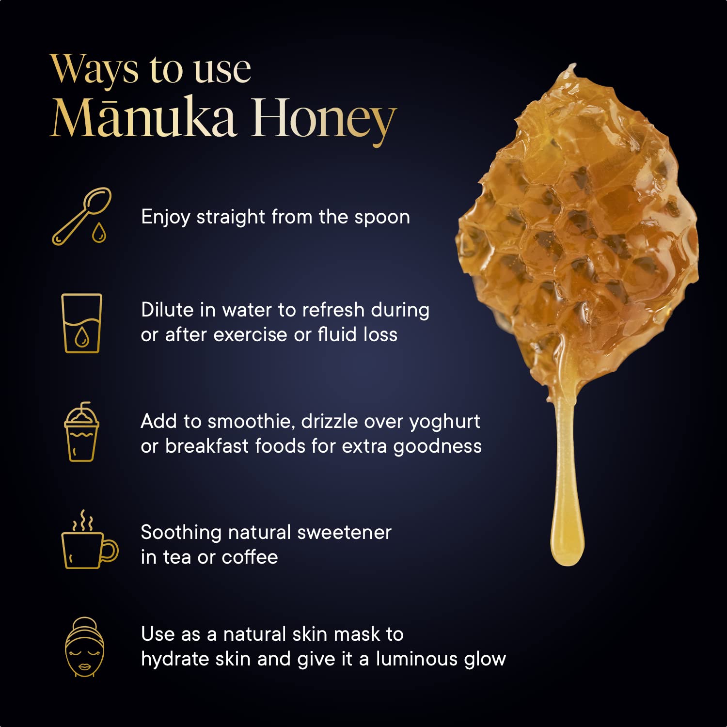 Manuka Health jar on kitchen counter in lifestyle scene for everyday use