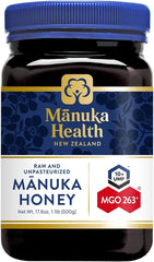 Manuka Health jar front packaging showing UMF 10+ label and benefit of authenticity