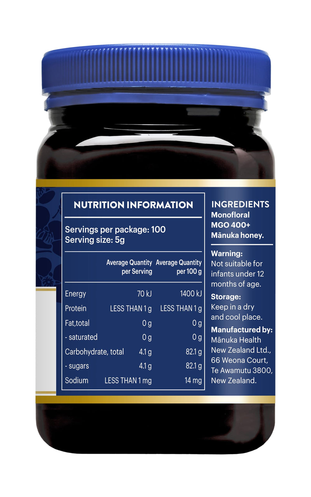 Jar of Manuka Health honey beside skincare mask ingredients for topical use benefit
