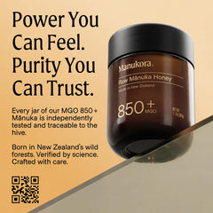 Manukora honey on spoon ready to use offering convenient daily serving