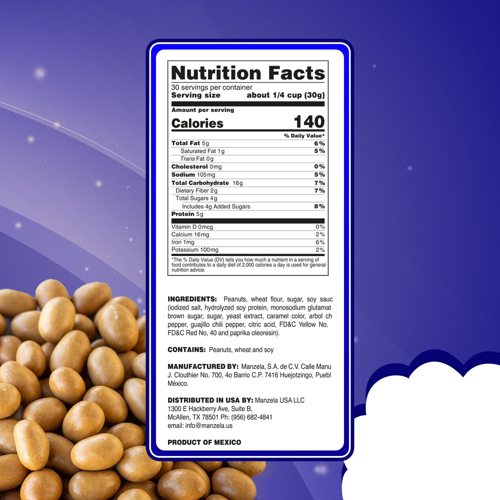 manzela split peanut showing real peanut center and satisfying protein-rich bite benefit