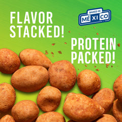 manzela peanuts in a bowl beside drinks showing shareable snack benefit