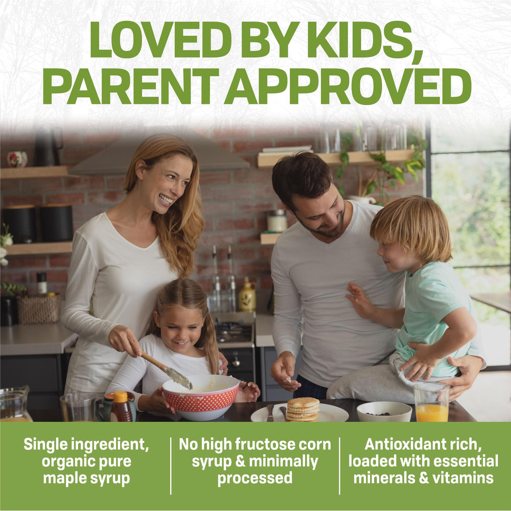 Maple Valley back label with ingredients and nutrition for transparency