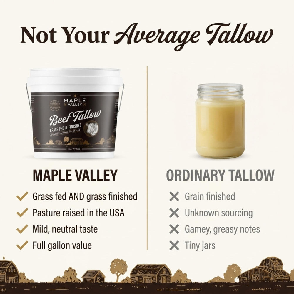 Hand holding Maple Valley gallon to show scale and large bulk supply for frequent users