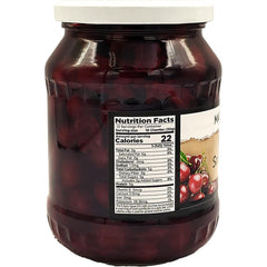 Marco Polo close-up of pitted sour cherries highlighting firm texture and bright tartness