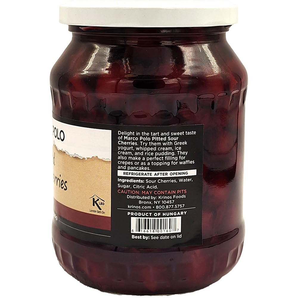Marco Polo drained cherries in bowl ready to use, saving prep time