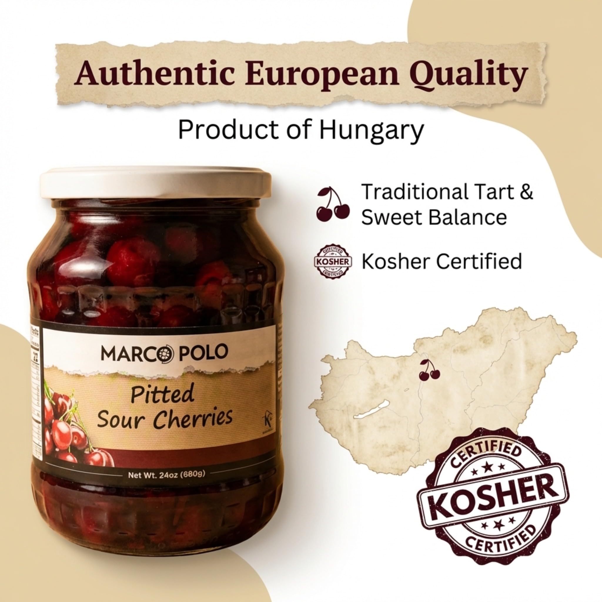 Marco Polo product label detail showing origin and ingredient clarity benefit