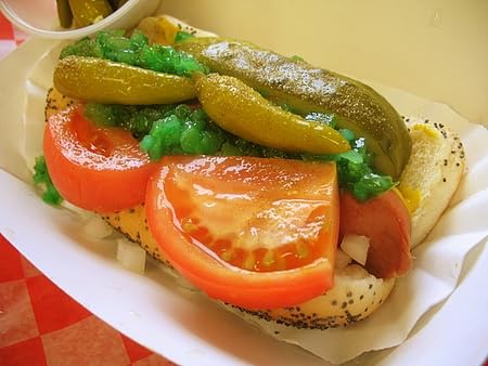Marconi hot giardiniera label and vegetables highlighting ingredients and versatility