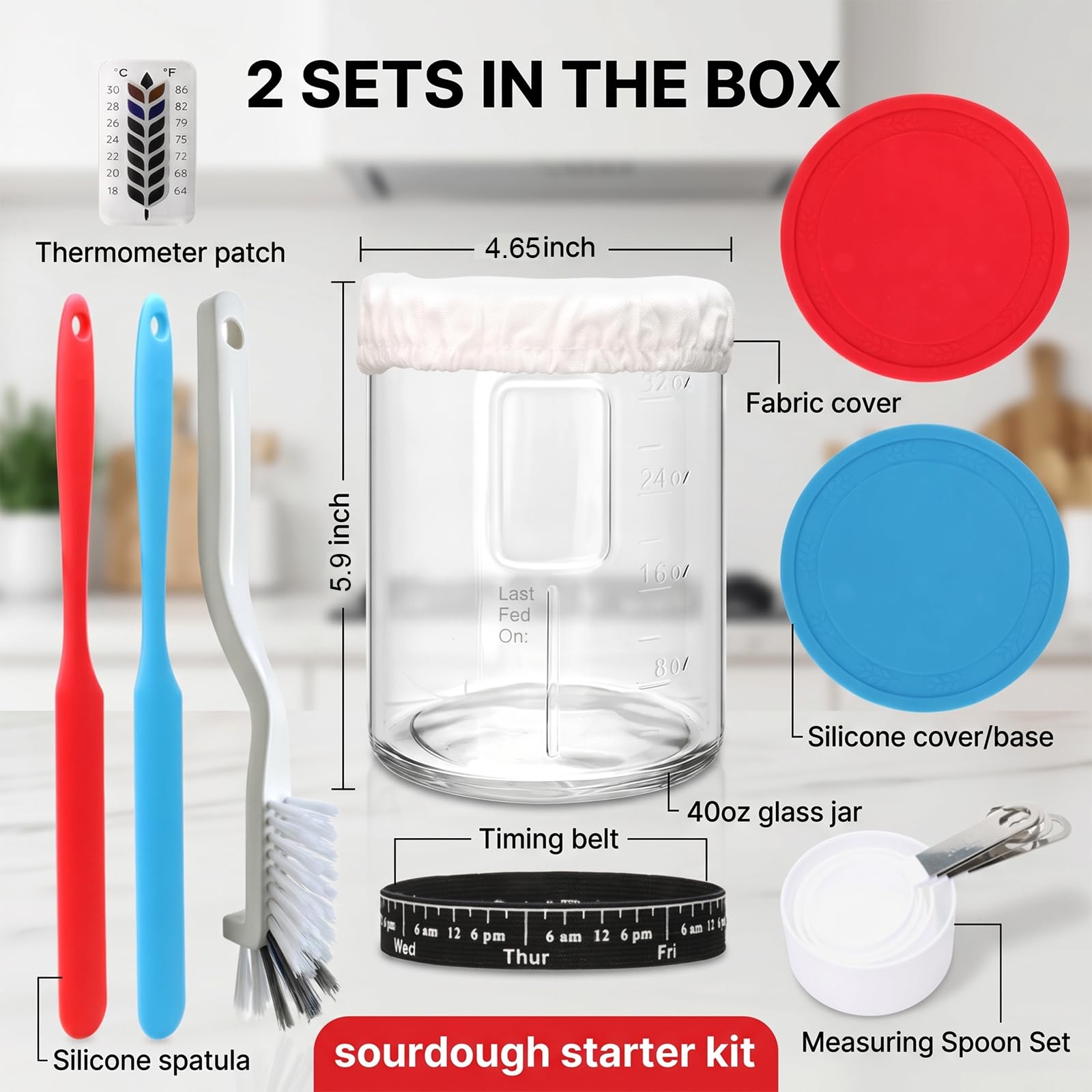 Maredash detachable measuring cups nested for compact storage and accurate measurement