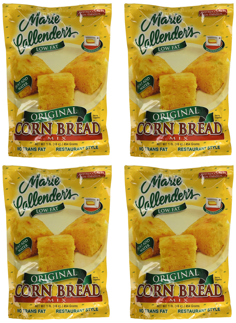 Marie Callender's front packaging of original cornbread mix showing product branding and size