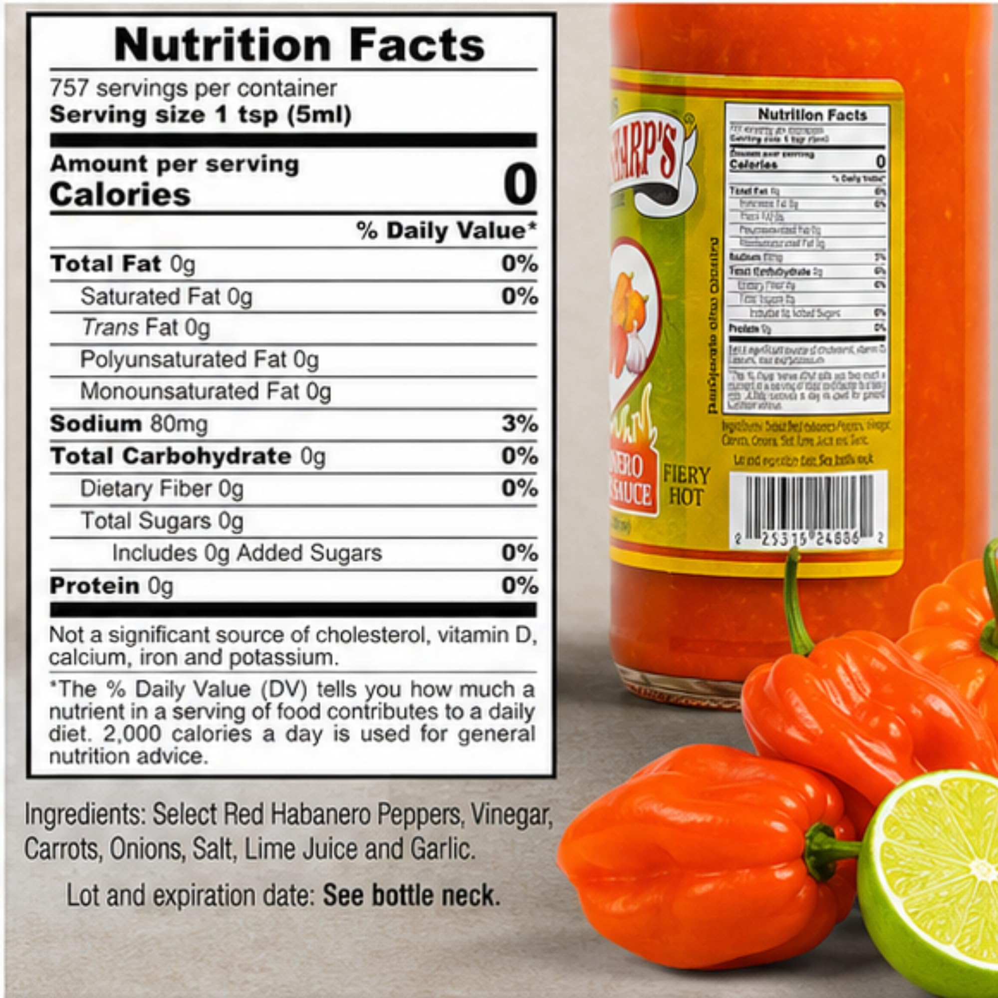 Marie Sharp's sauce texture on a spoon showing thick, vibrant consistency for easy mixing
