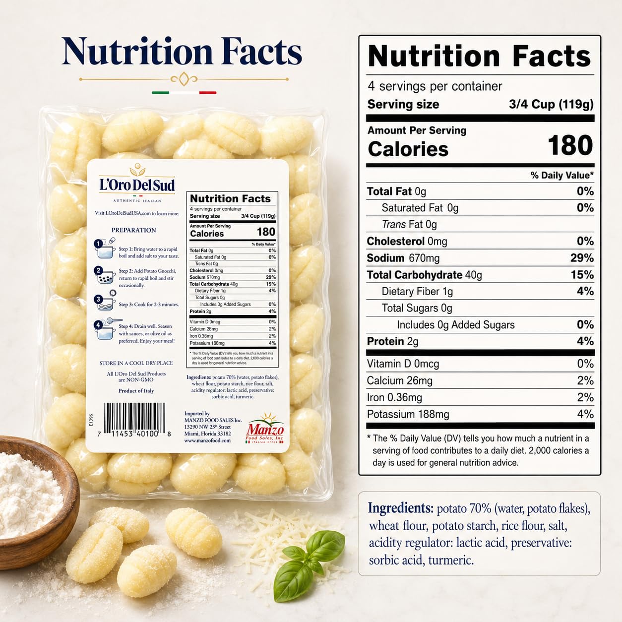 Mariella gnocchi floating in pot, quick 2–3 minute cooking benefit