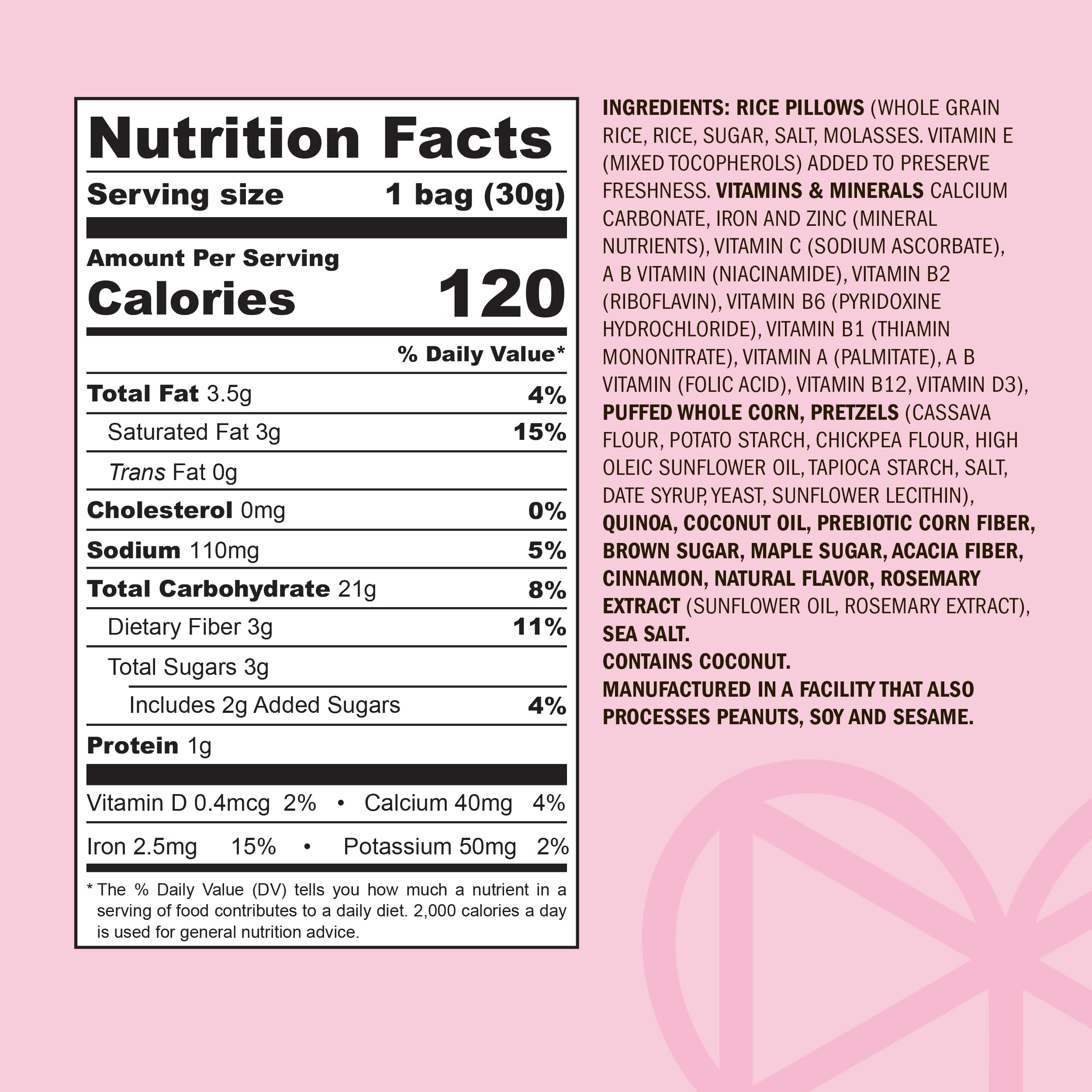 MARIMIX raw ingredients with crisped quinoa and puffed corn for whole-grain advantage