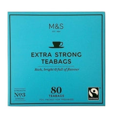 Marks & Spencer MS Tea Extra Strong pouring into cup to show rich color and robust flavor benefit