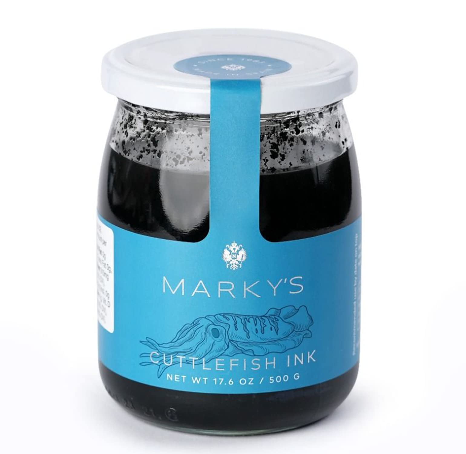 MARKY'S jar front view showing label and 500g size, highlights authentic Spanish origin and pantry-ready convenience