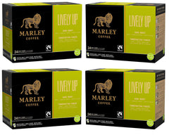 Marley Coffee single RealCup top view sealed lid preserving freshness and flavor