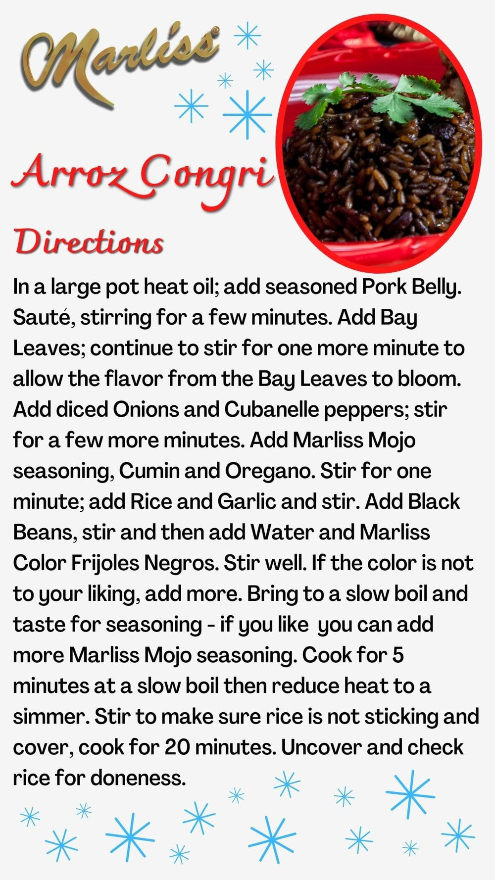 Marliss used on plated rice showing improved visual appeal and consistency