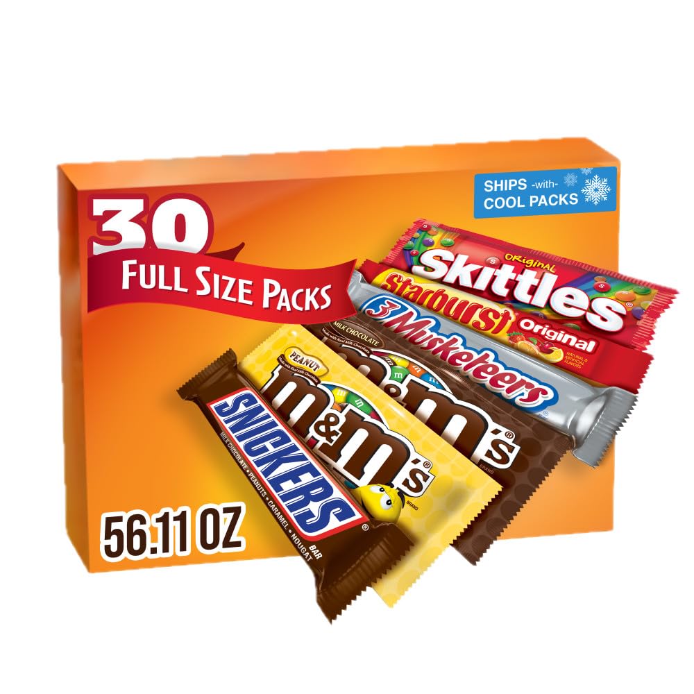 Mars variety pack front view showing full-size wrappers and branding for quick selection