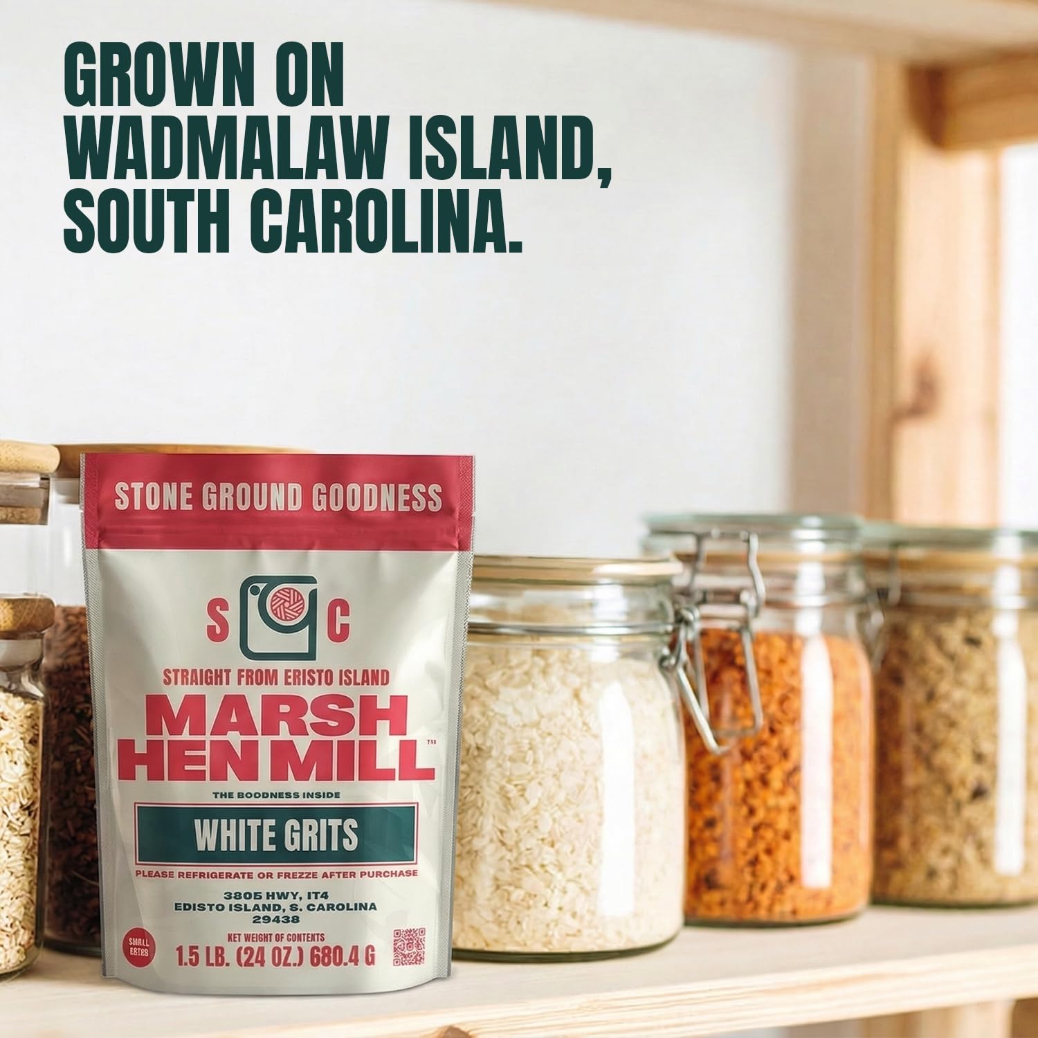 Marsh Hen Mill creamy ready bowl of grits illustrating quick, comforting meal preparation