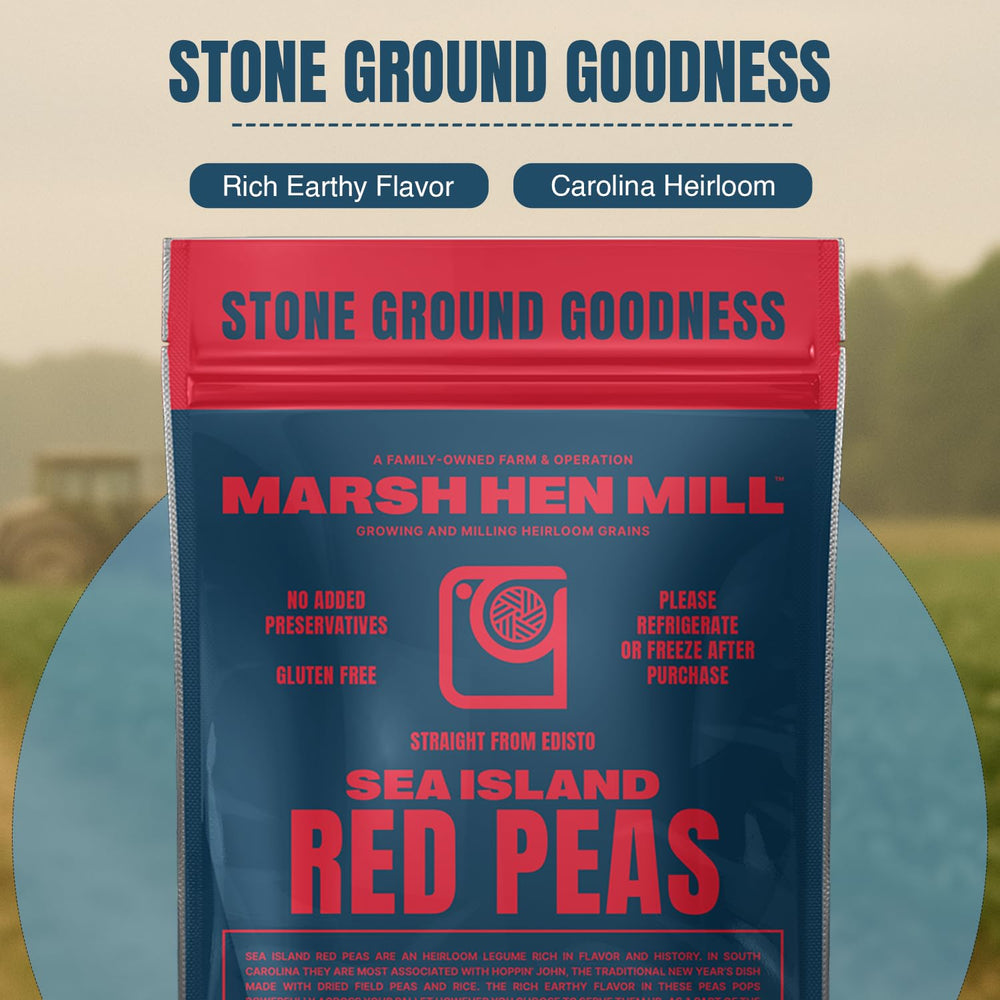 Marsh Hen Mill small-batch milling scene showing stone-milled process preserving flavor