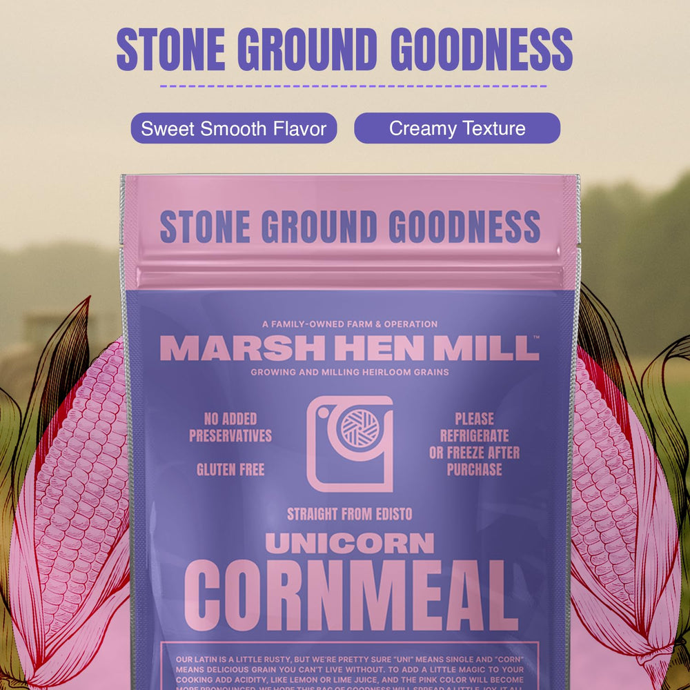 Marsh Hen Mill macro crumb detail reveals soft crumb for moist cornbread benefit