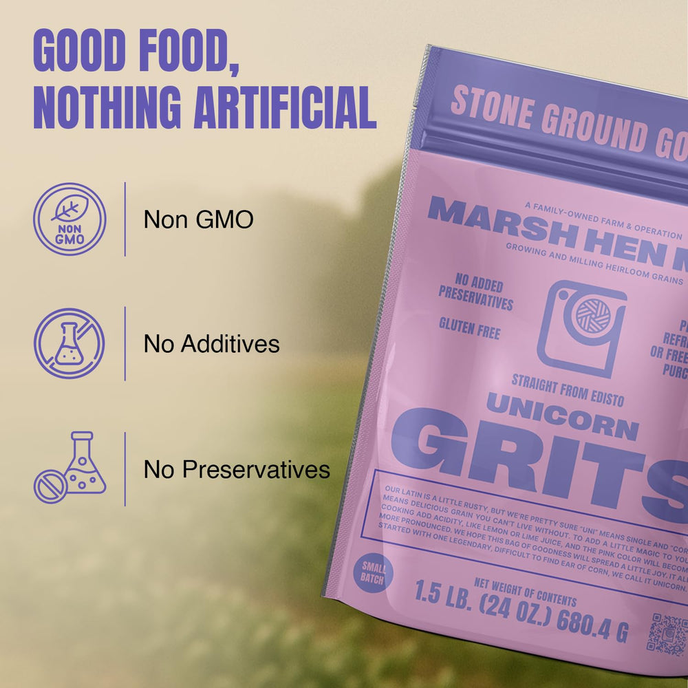 24 oz Marsh Hen Mill bag next to a measuring cup for size and portion guidance