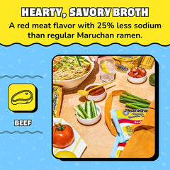 Maruchan beef seasoning packet detail for customizable savory flavor