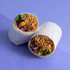 Maruchan bowl served in kitchen setting, brand visible and quick satisfying meal
