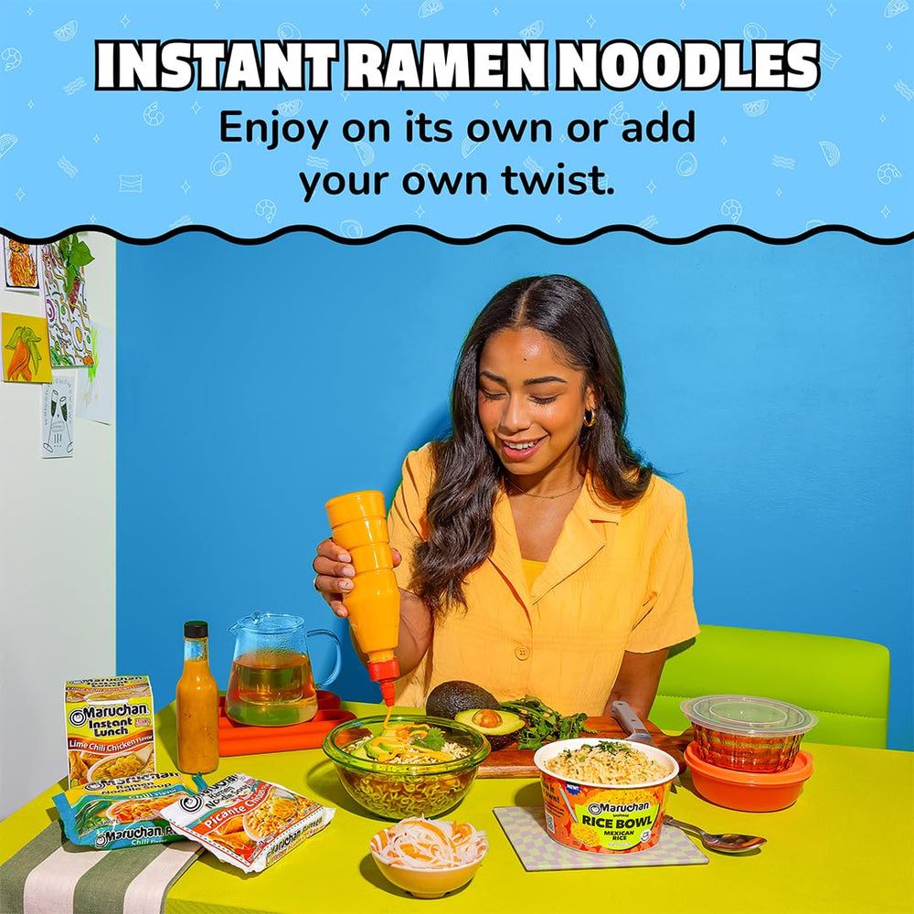 Maruchan cooked noodles in bowl showing hearty texture and fast meal