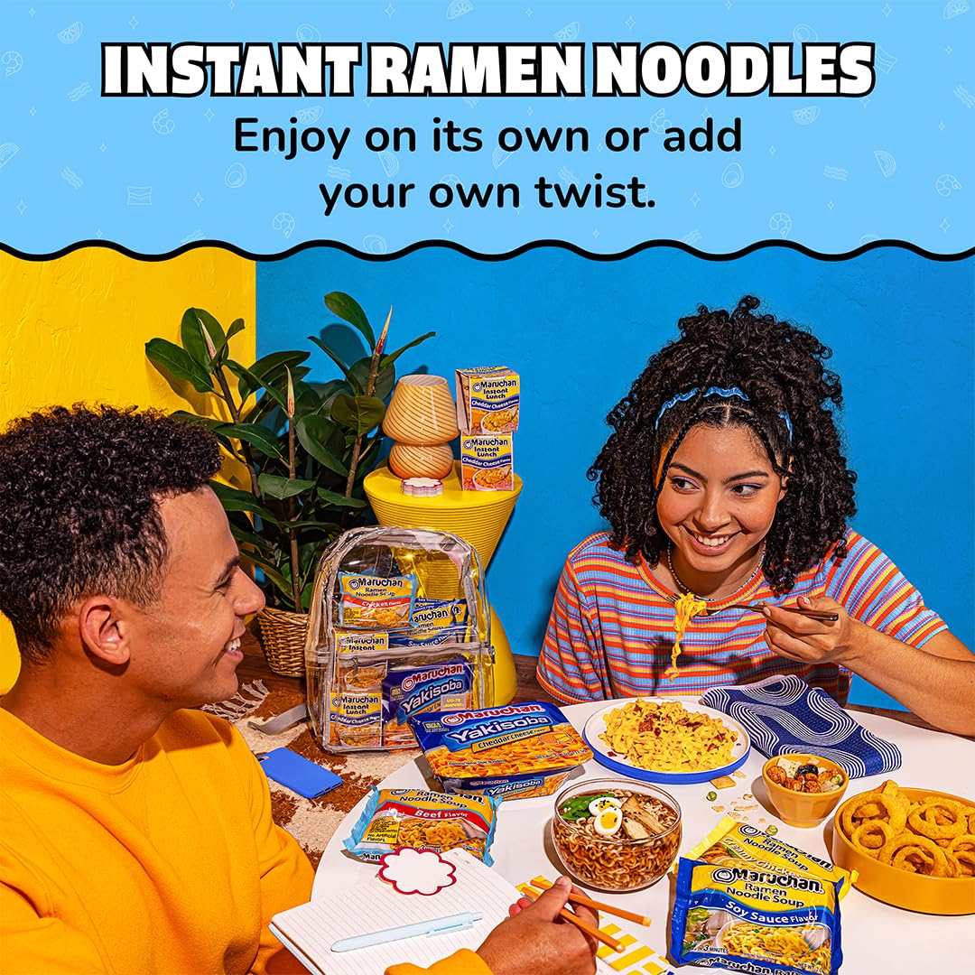 Maruchan cooked ramen in bowl showing ready-to-eat hot meal