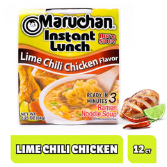 Maruchan cup open and ready to fill with boiling water for three-minute meal