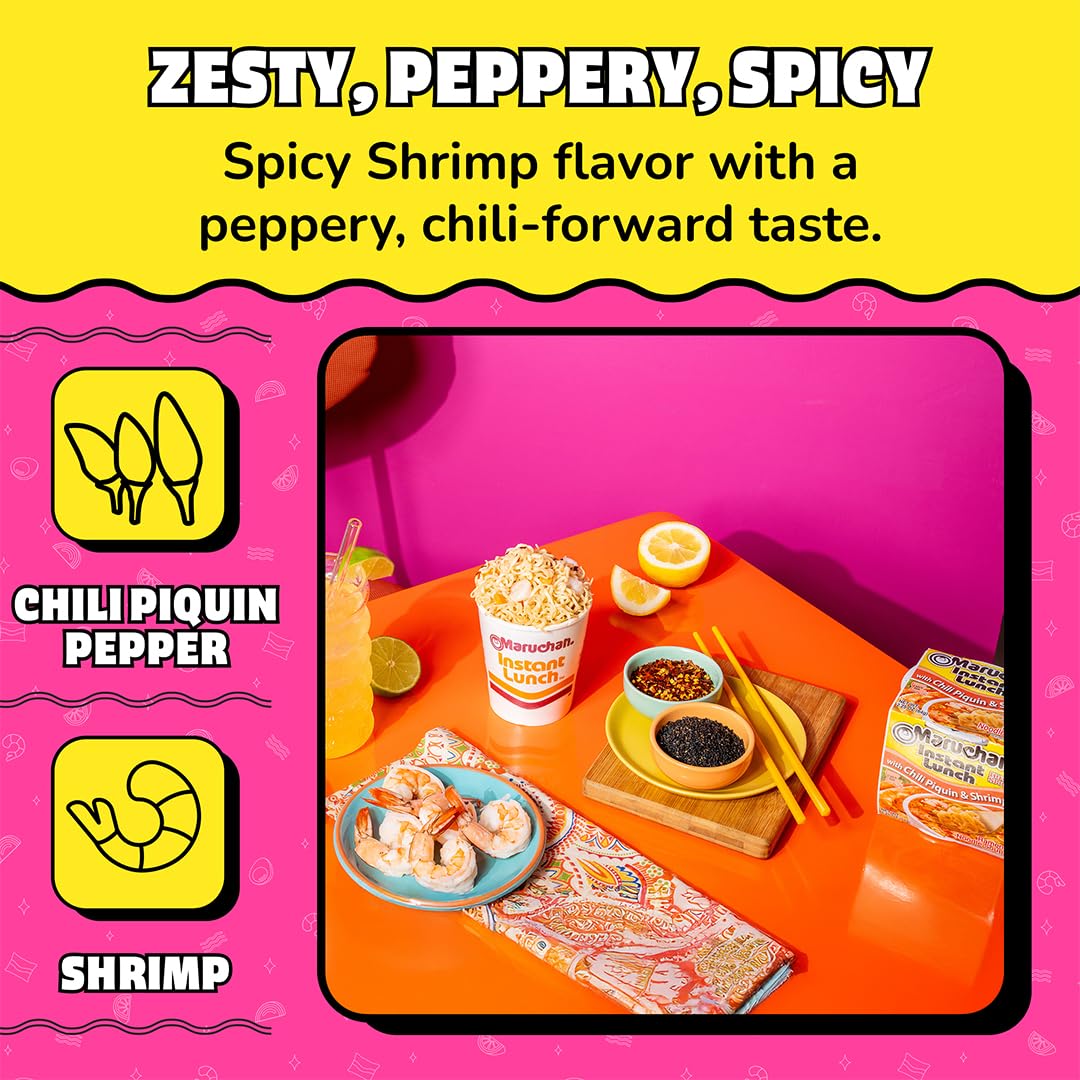 Close-up of Maruchan noodles texture highlighting springy bite and satisfying mouthfeel