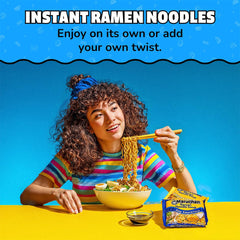 Maruchan seasoning packet detail emphasizing flavor boost and convenience