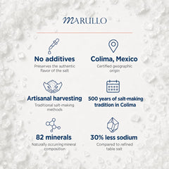Marullo Colima flakes sprinkled on steak adding crunch and flavor