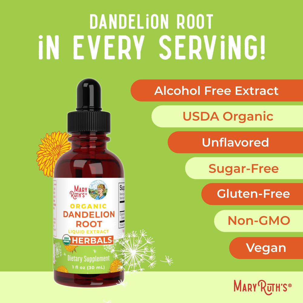 MARYRUTH'S dandelion roots image showing natural plant source