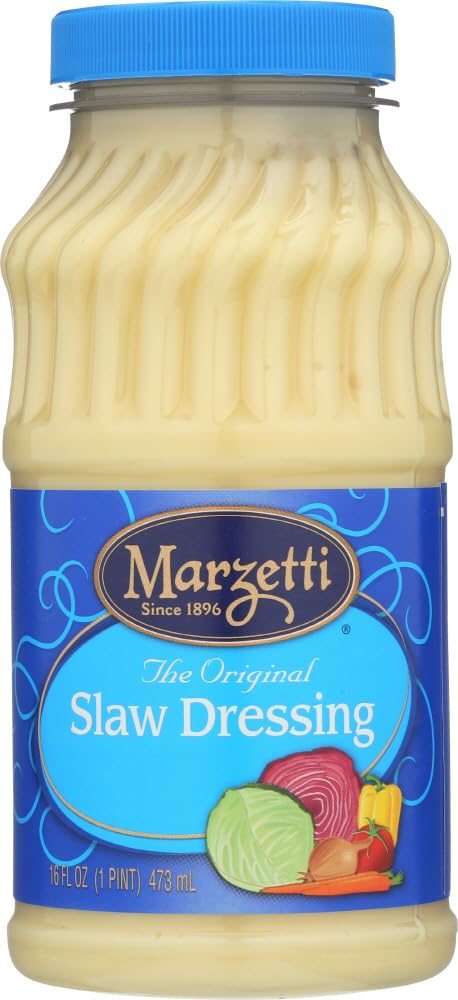 Marzetti slaw dressing front packaging showing two 16-ounce bottles for pantry convenience