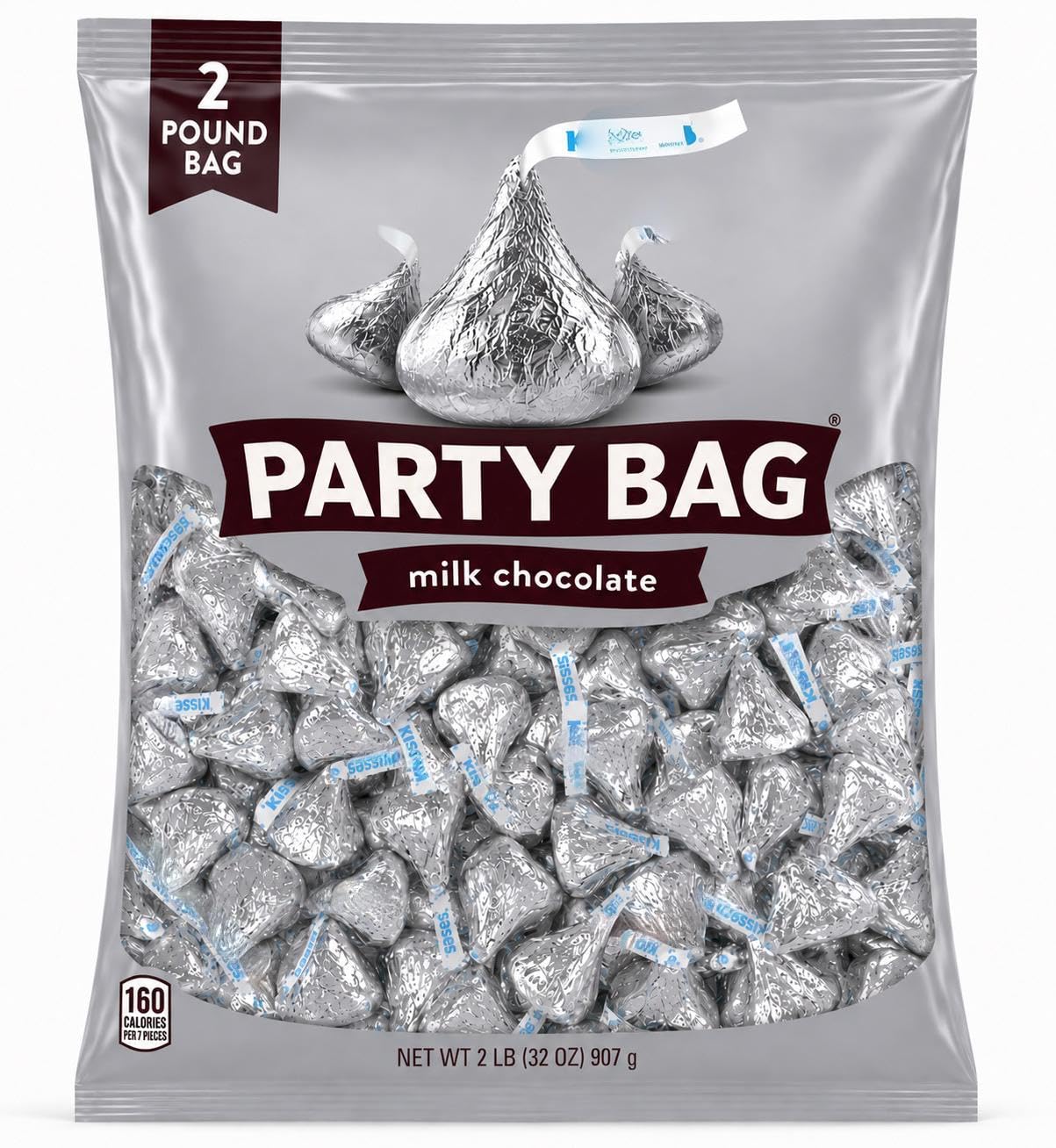 MASHBOX Hersys Kises front packaging showing silver-foiled chocolates and bulk quantity