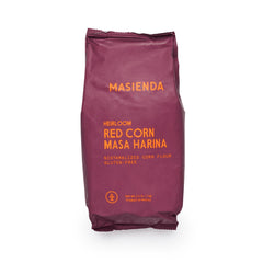 Masienda front packaging showing 2.2 lb bag and label benefits